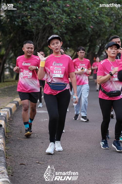 Race photo from Smartfren Run 2025 