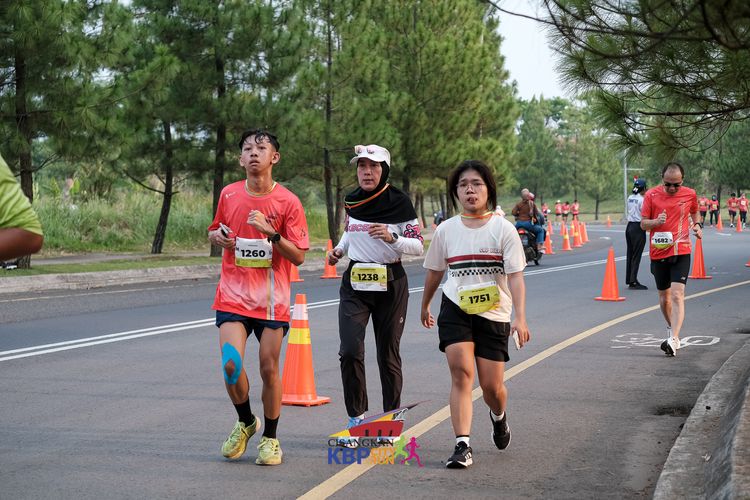 Race photo from CISANGKAN KBP CITY RUN 2025