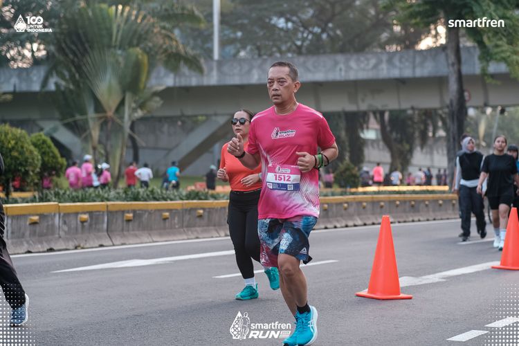 Race photo from Smartfren Run 2025 