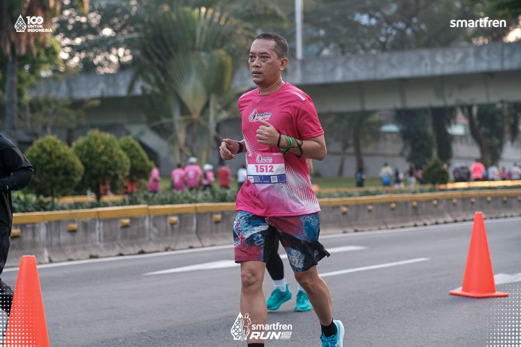 Race photo from Smartfren Run 2025 