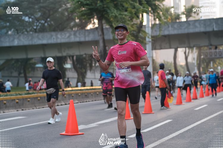 Race photo from Smartfren Run 2025 