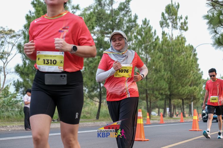 Race photo from CISANGKAN KBP CITY RUN 2025