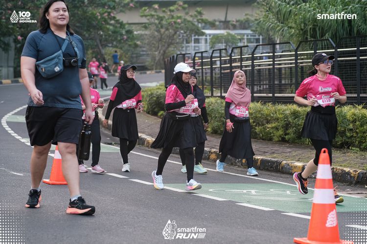 Race photo from Smartfren Run 2025 
