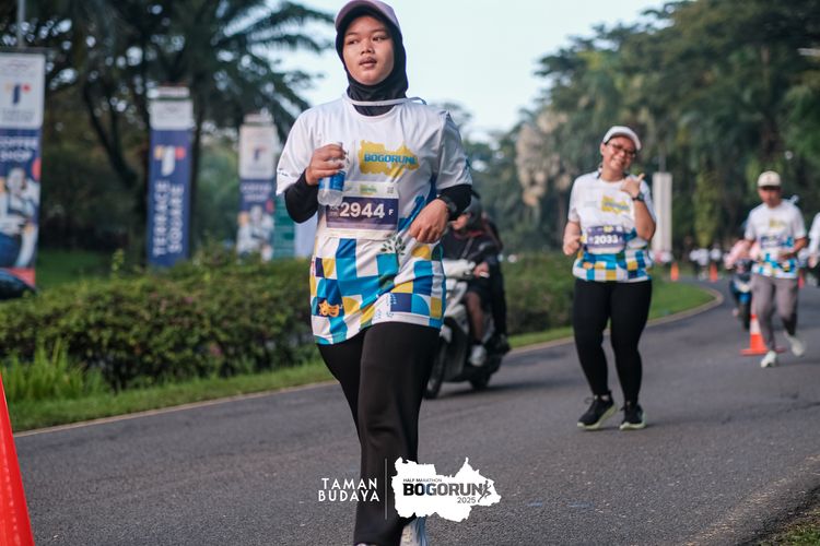 Race photo from Taman Budaya x BOGORUN 2025