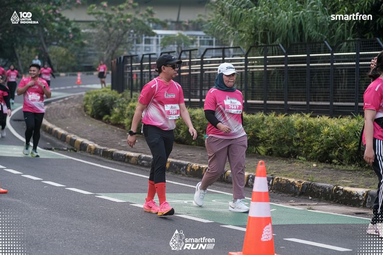 Race photo from Smartfren Run 2025 