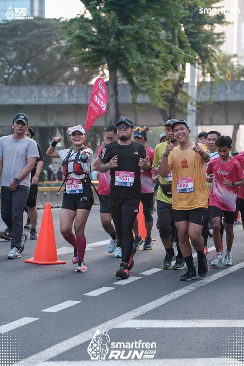 Race photo from Smartfren Run 2025 