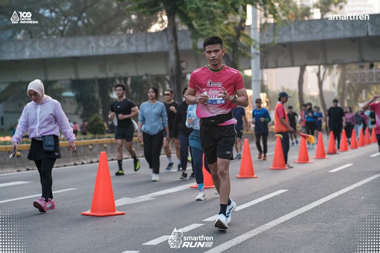 Race photo from Smartfren Run 2025 