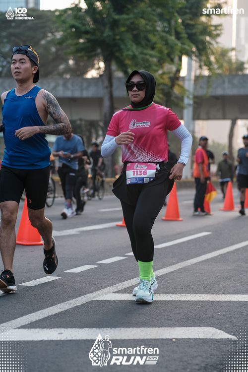 Race photo from Smartfren Run 2025 
