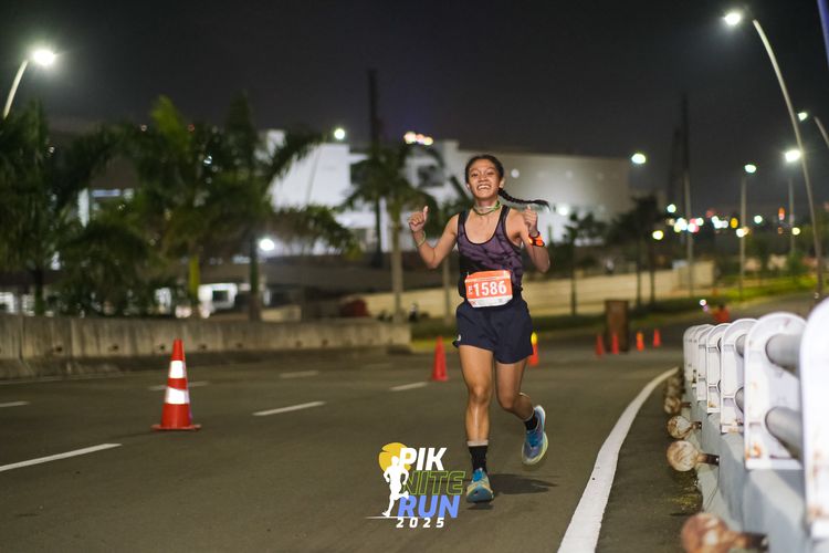 Race photo from PIK NITE RUN 2025