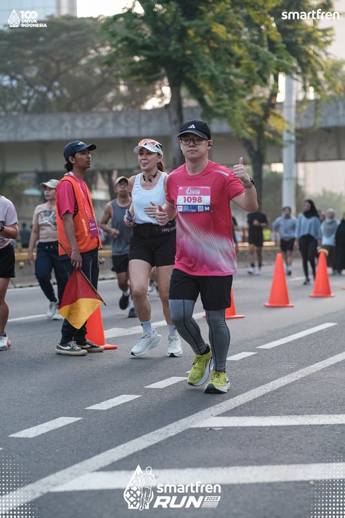 Race photo from Smartfren Run 2025 