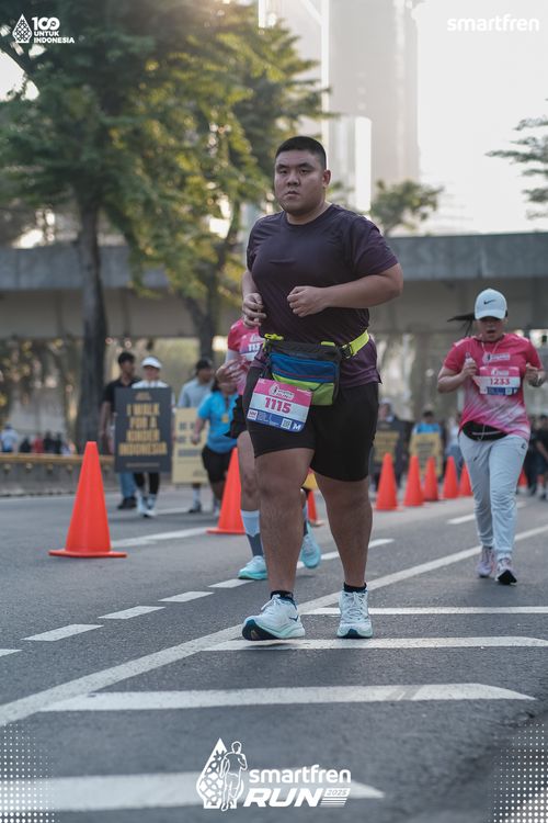 Race photo from Smartfren Run 2025 