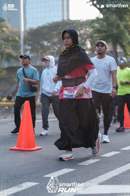 Race photo from Smartfren Run 2025 
