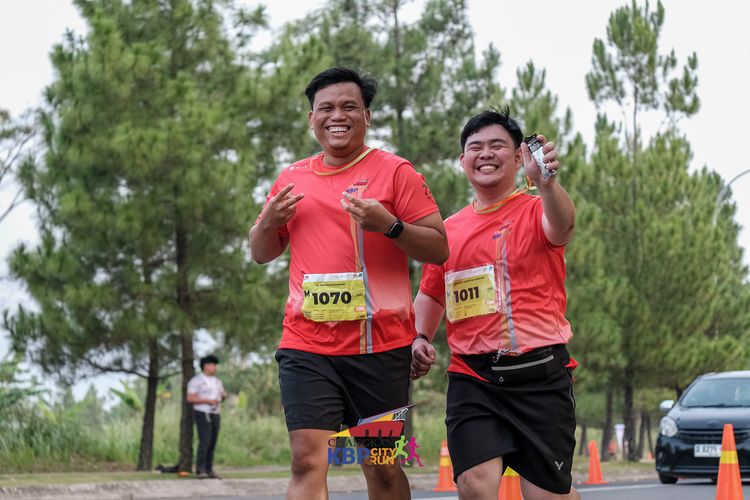Race photo from CISANGKAN KBP CITY RUN 2025