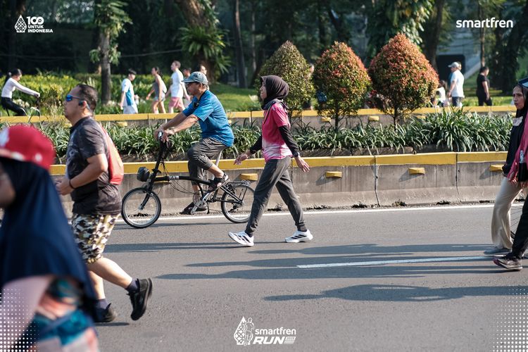 Race photo from Smartfren Run 2025 