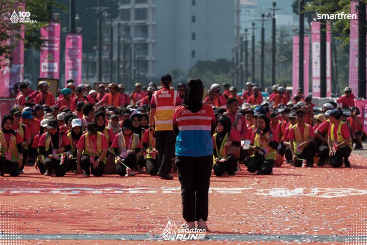 Race photo from Smartfren Run 2025 
