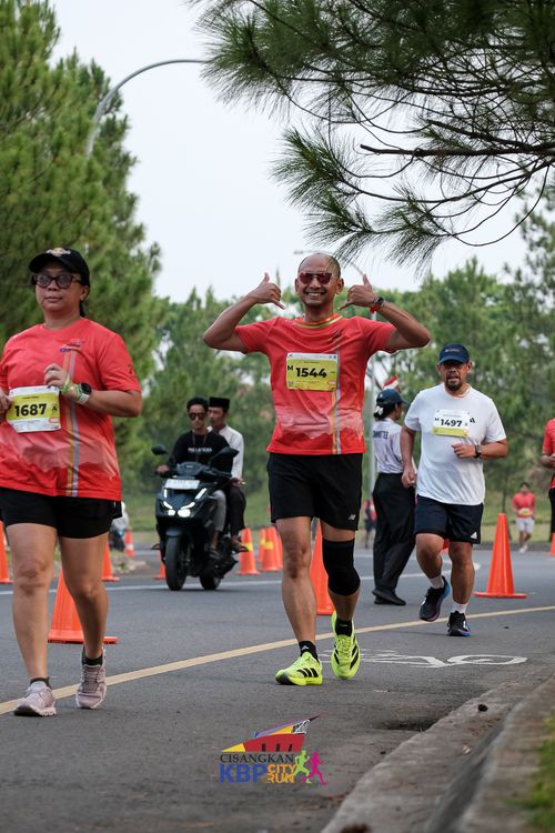 Race photo from CISANGKAN KBP CITY RUN 2025