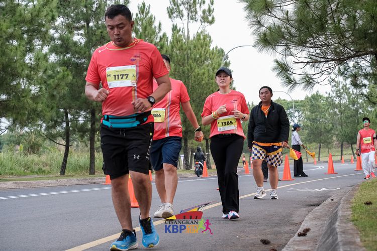 Race photo from CISANGKAN KBP CITY RUN 2025