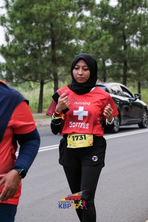 Race photo from CISANGKAN KBP CITY RUN 2025