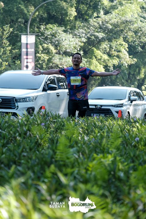 Race photo from Taman Budaya x BOGORUN 2025