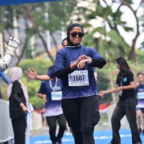Race photo from KEMLU RUN 2026