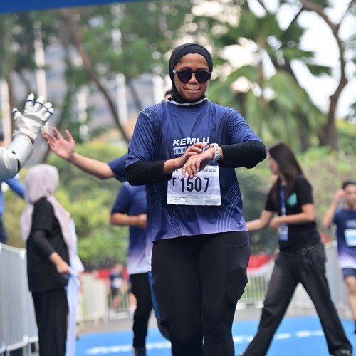 Race photo from KEMLU RUN 2026