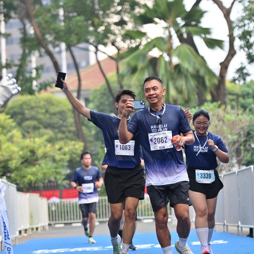 Race photo from KEMLU RUN 2026