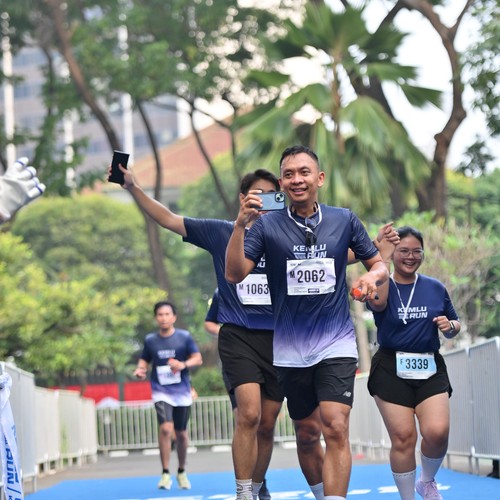 Race photo from KEMLU RUN 2026