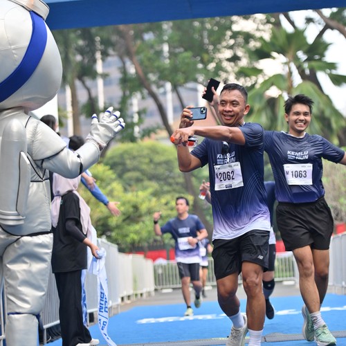 Race photo from KEMLU RUN 2026