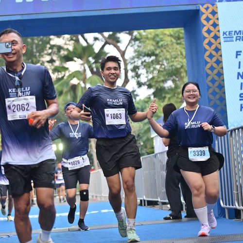 Race photo from KEMLU RUN 2026