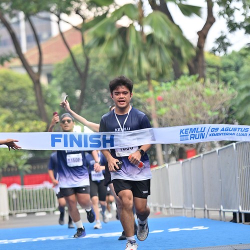 Race photo from KEMLU RUN 2026