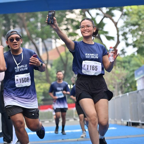 Race photo from KEMLU RUN 2026