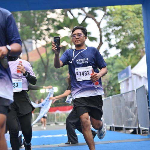 Race photo from KEMLU RUN 2026