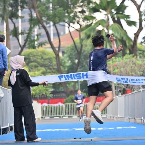 Race photo from KEMLU RUN 2026