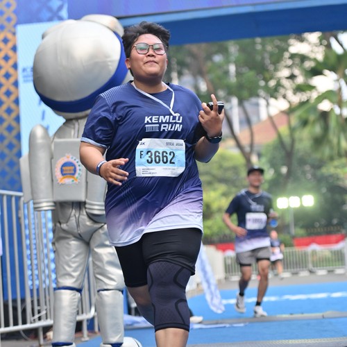 Race photo from KEMLU RUN 2026