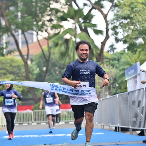 Race photo from KEMLU RUN 2026