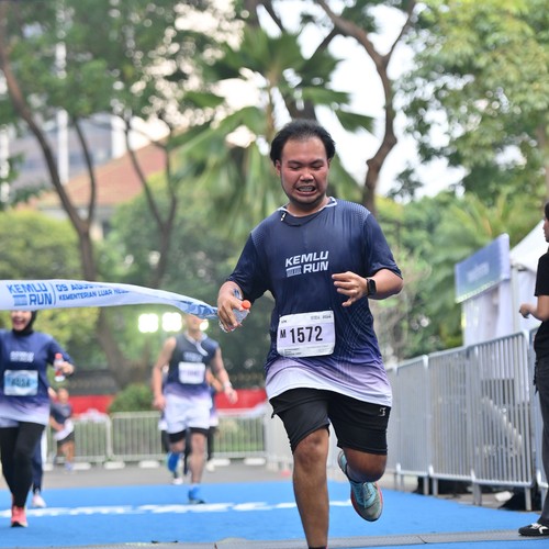 Race photo from KEMLU RUN 2026
