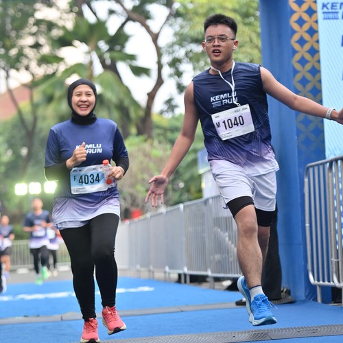 Race photo from KEMLU RUN 2026