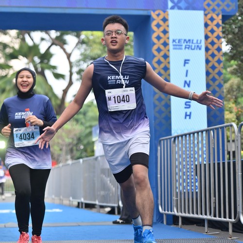 Race photo from KEMLU RUN 2026