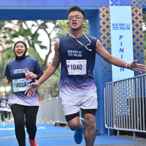 Race photo from KEMLU RUN 2026
