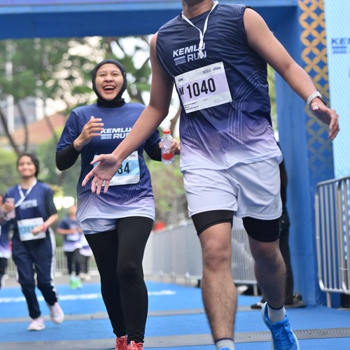 Race photo from KEMLU RUN 2026