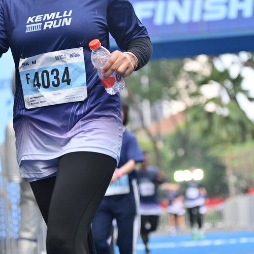 Race photo from KEMLU RUN 2026