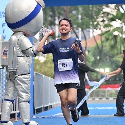 Race photo from KEMLU RUN 2026