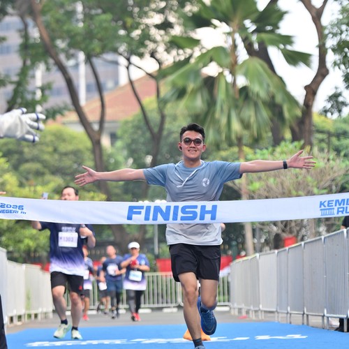 Race photo from KEMLU RUN 2026