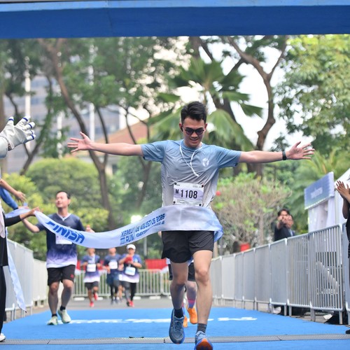 Race photo from KEMLU RUN 2026