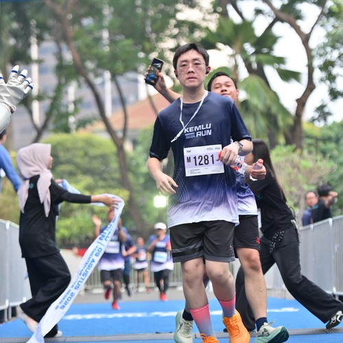Race photo from KEMLU RUN 2026