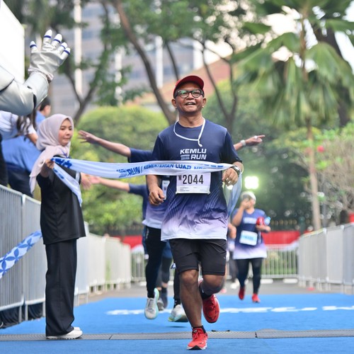 Race photo from KEMLU RUN 2026
