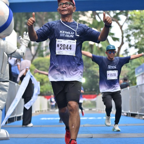 Race photo from KEMLU RUN 2026