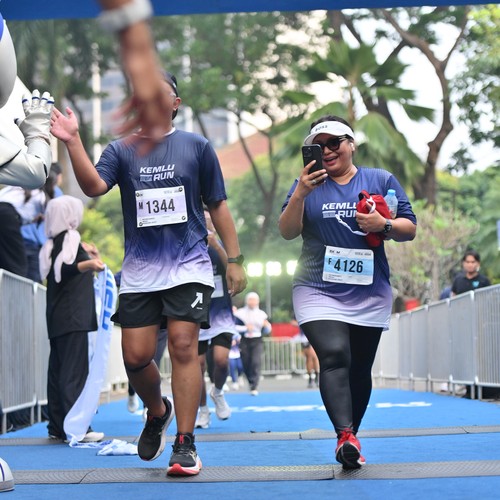 Race photo from KEMLU RUN 2026