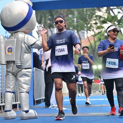 Race photo from KEMLU RUN 2026