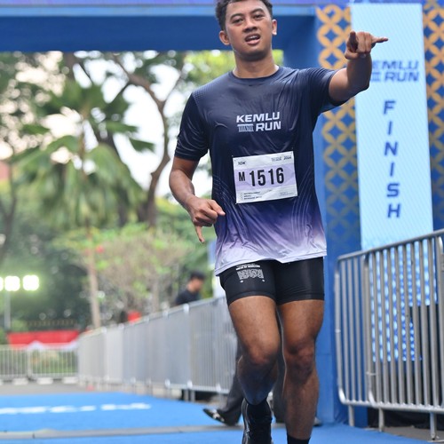 Race photo from KEMLU RUN 2026